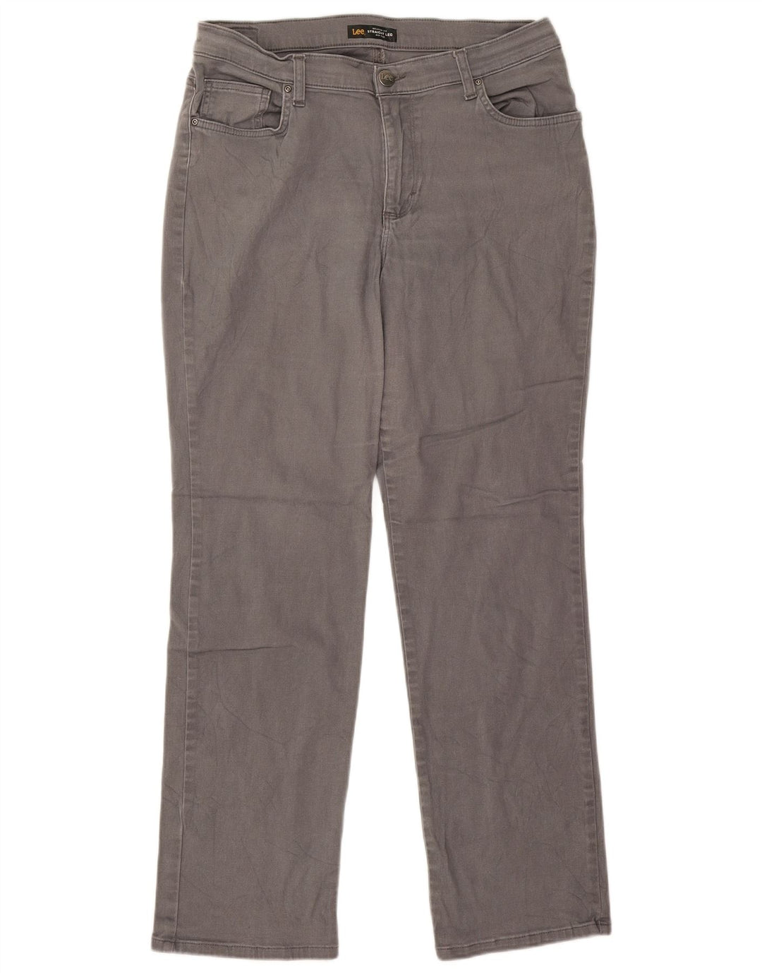 Jeans dritti LEE da donna a vita media, vestibilità regolare, W32 L29 Grigi