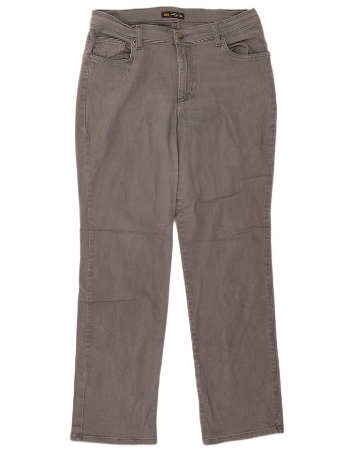 Jeans dritti LEE da donna a vita media, vestibilità regolare, W32 L29 Grigi