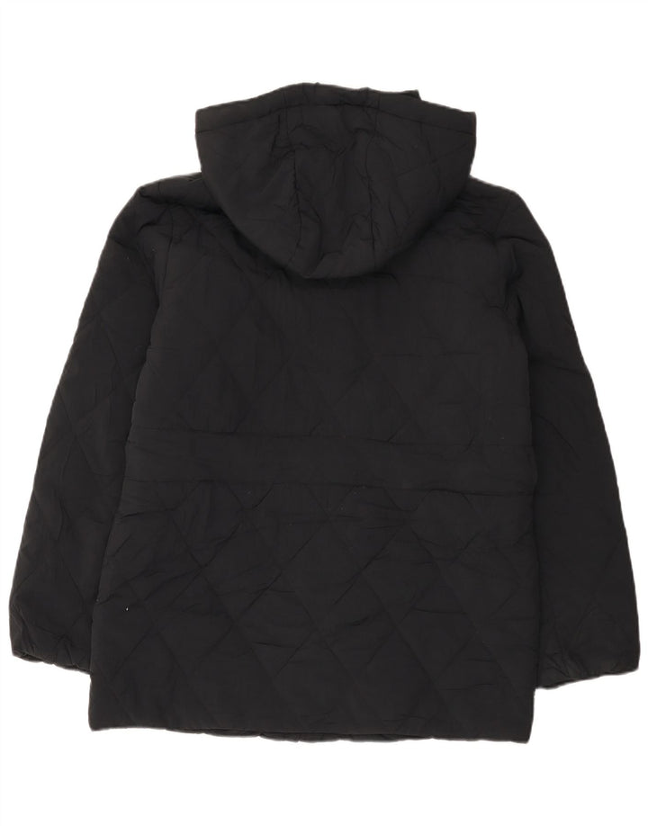Giacca imbottita oversize con cappuccio da donna Marks & Spencer UK 8 piccola nera