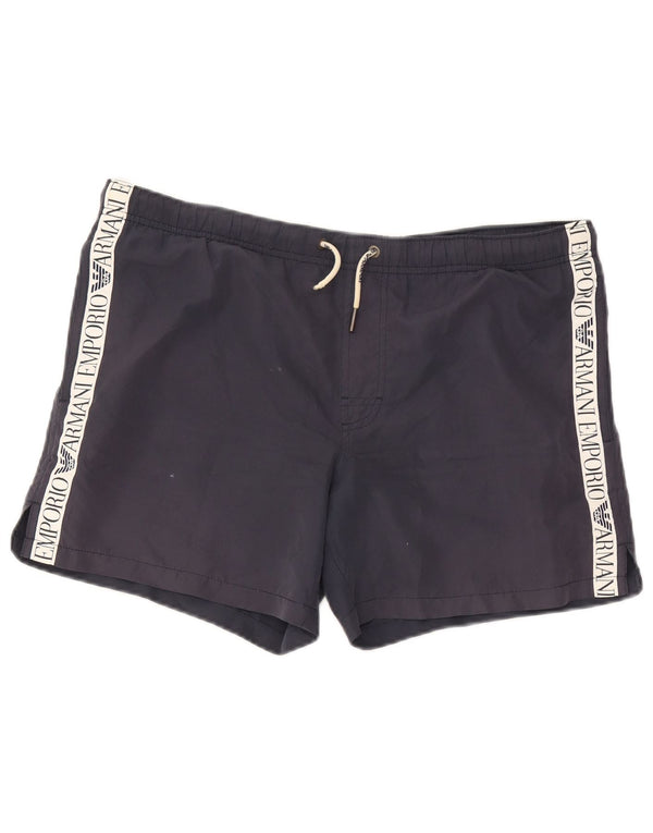 Pantaloncini da bagno da uomo Emporio Armani IT 48 Medium Blu Navy Colourblock