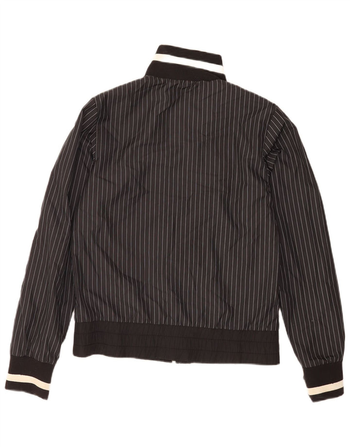 Giacca superiore della tuta da donna Nike UK 10/12 Poliestere gessato medio nero