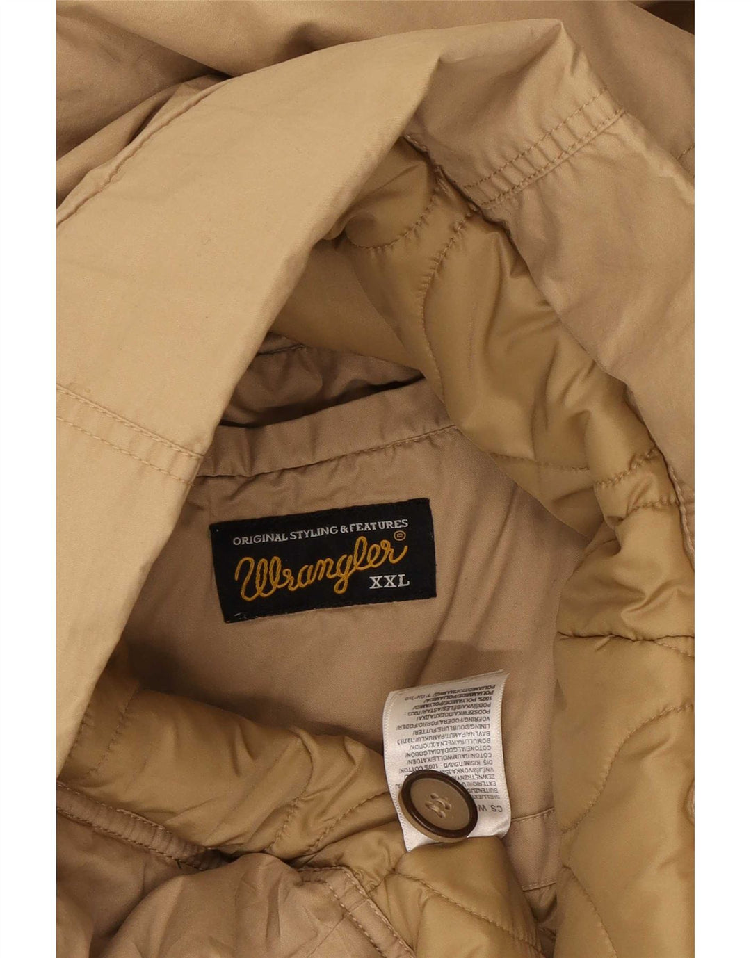 Giacca Parka con cappuccio da uomo Wrangler UK 44 2XL Poliammide beige