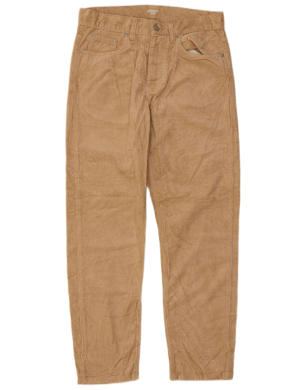 Pantaloni da uomo in velluto a coste slim CARHARTT W30 L29 in cotone beige