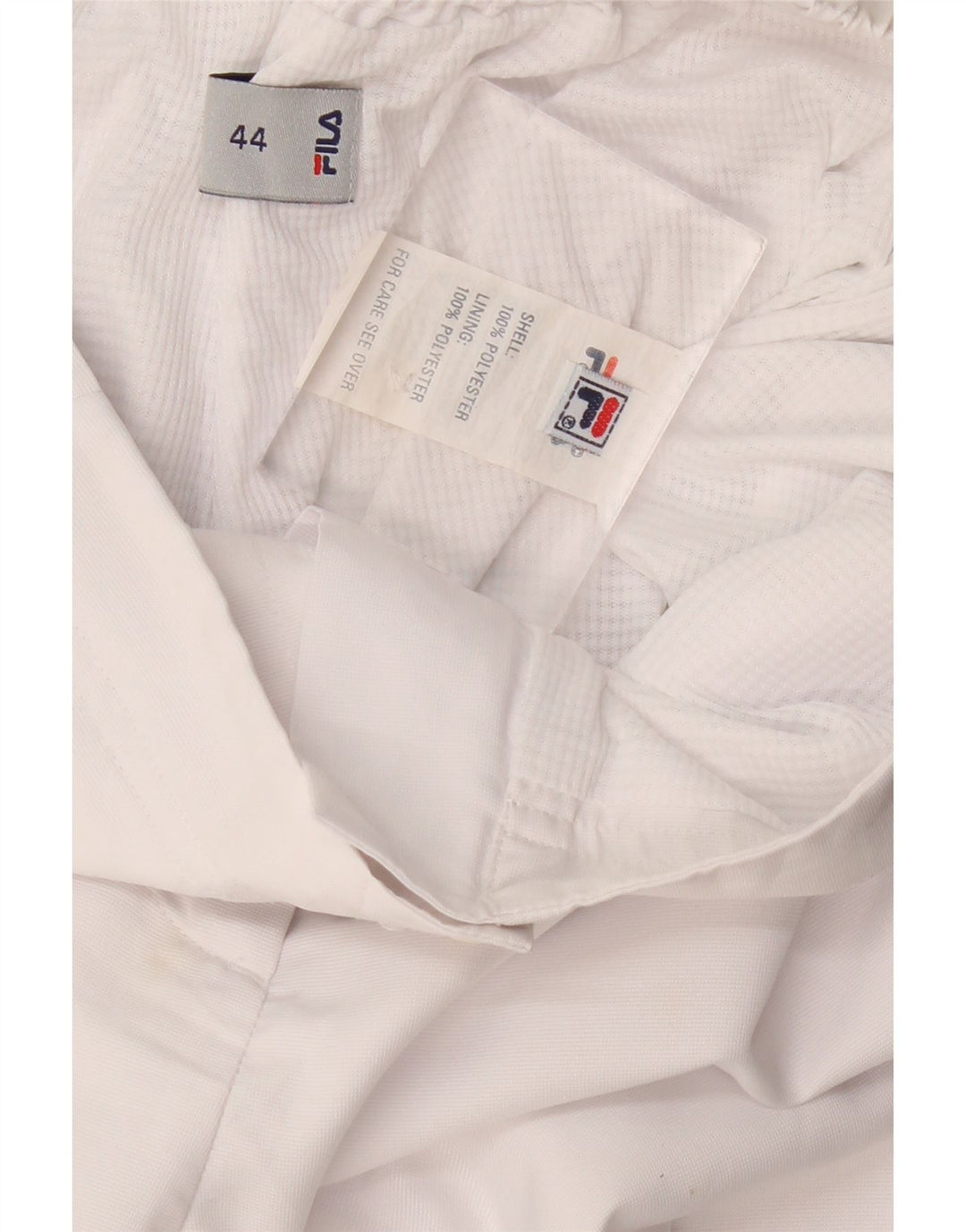 Pantaloni chino dritti da donna FILA IT 44 medio W30 L31 poliestere bianco