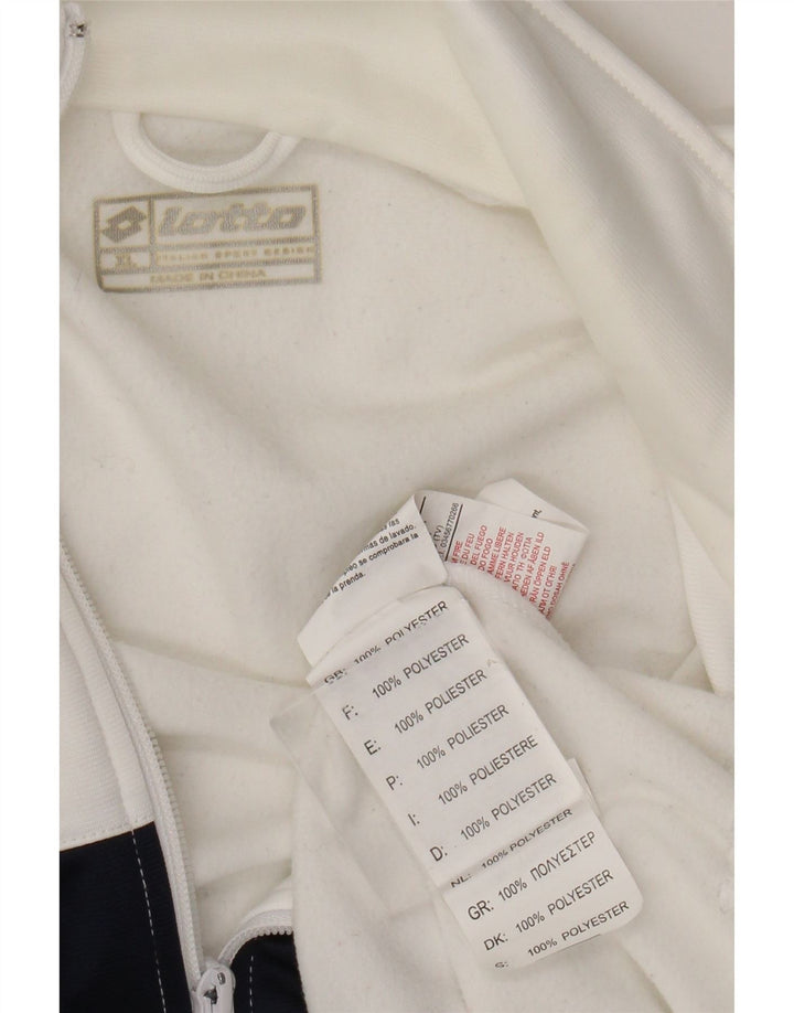 Giacca sportiva da uomo con grafica Lotto XL Poliestere color block bianco