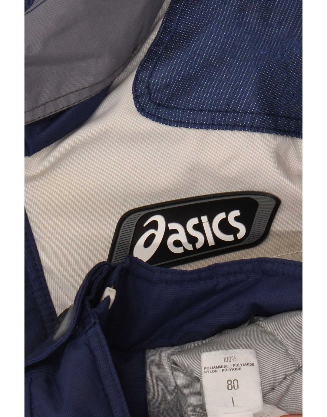 Giacca da sci da uomo Asics UK 40 Large in nylon color block blu navy
