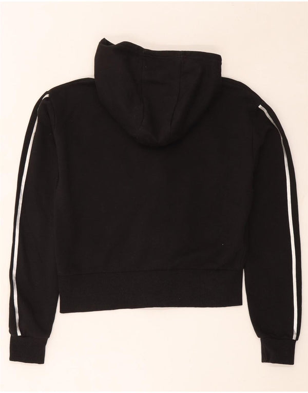Maglione con cappuccio e zip corto per ragazze Juicy Couture 14-15 anni in cotone nero