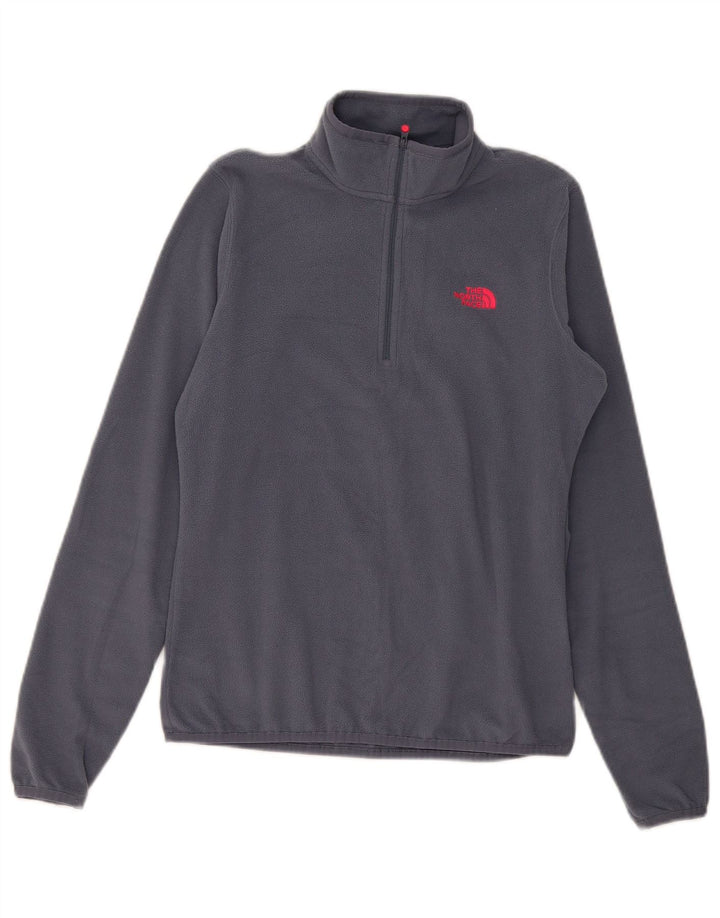 Maglione in pile da donna con collo con zip The North Face UK 10 piccolo poliestere grigio