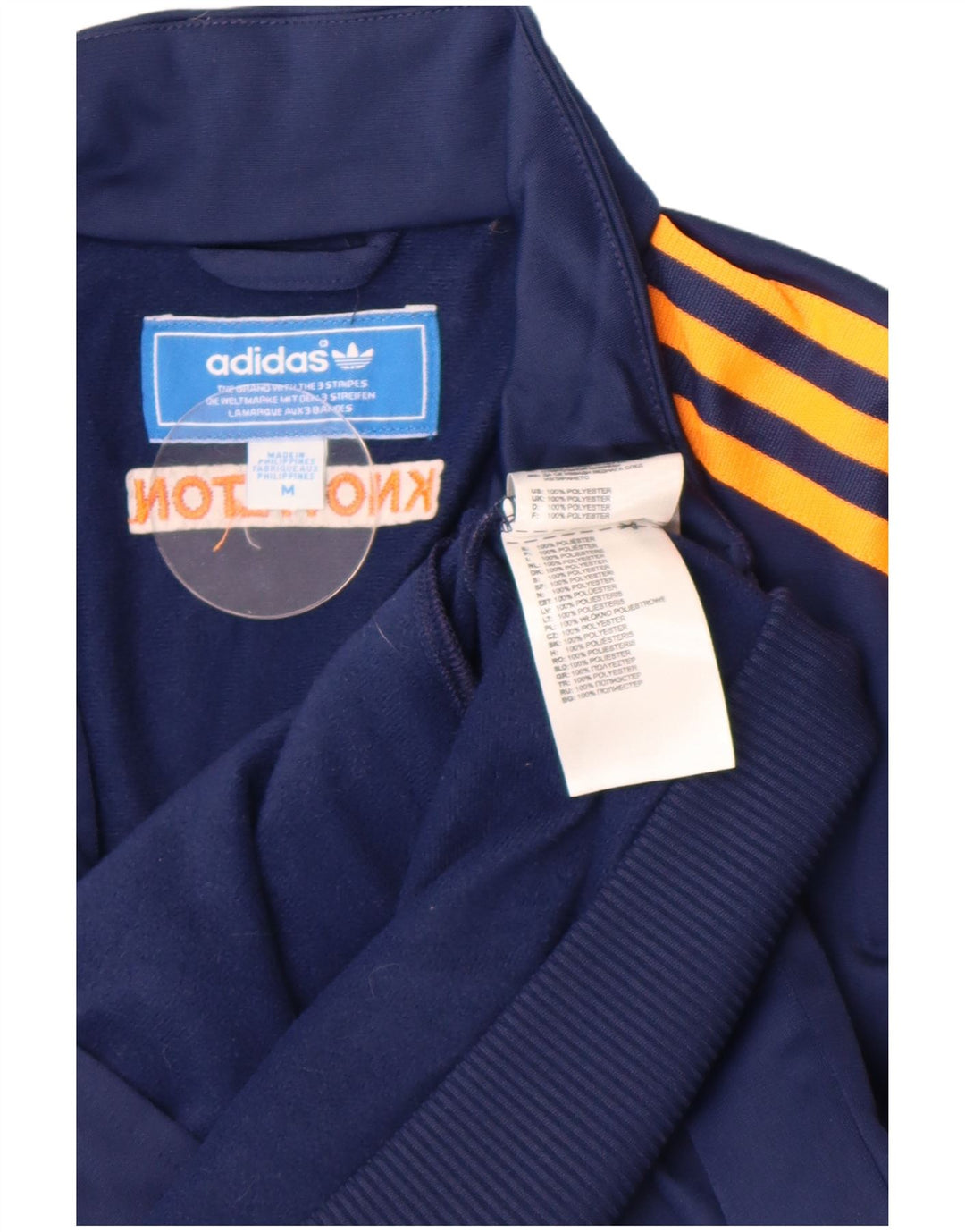 Giacca da ginnastica grafica da ragazzo Adidas 10-11 anni media blu navy