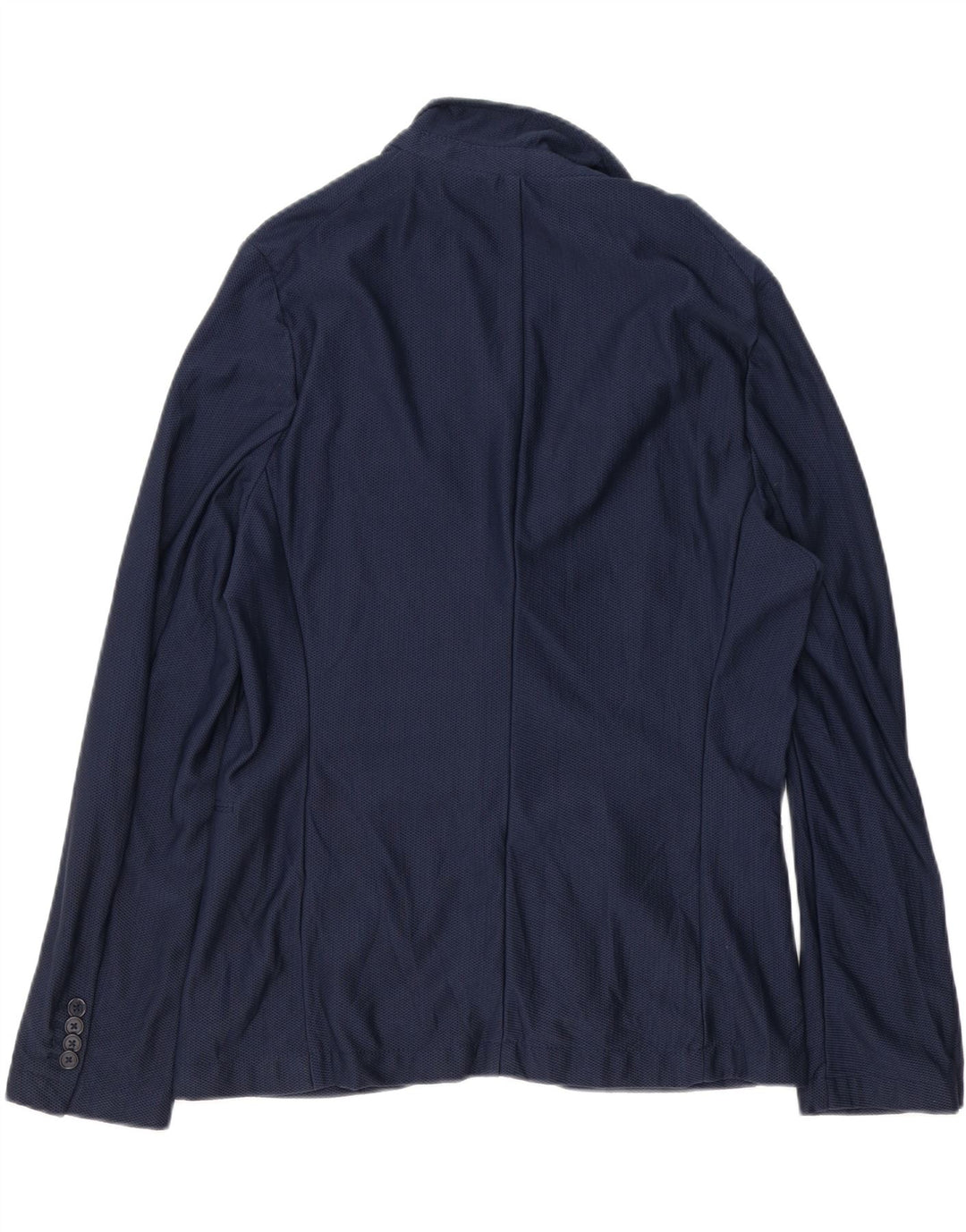Giacca blazer da uomo a 2 bottoni Zara EU 52 Large blu navy in poliammide