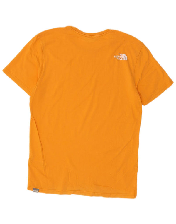 T-shirt grafica da uomo The North Face Top Small in cotone giallo