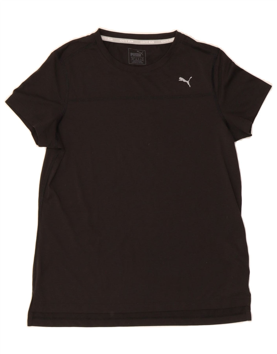PUMA Womens T-Shirt Top UK 10 Small  Black Vintage Puma and Second-Hand Puma from Messina Hembry 