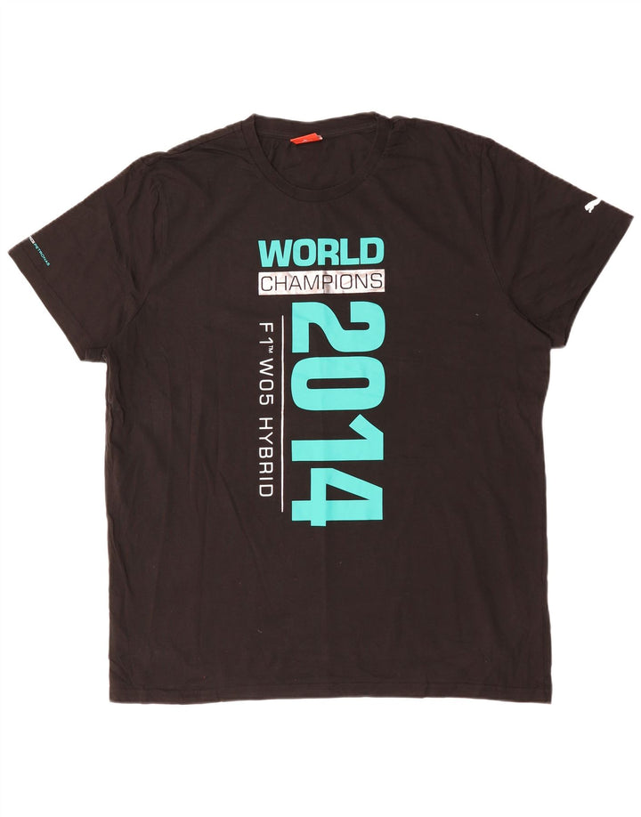 T-shirt grafica da uomo Puma Top 2XL cotone nero