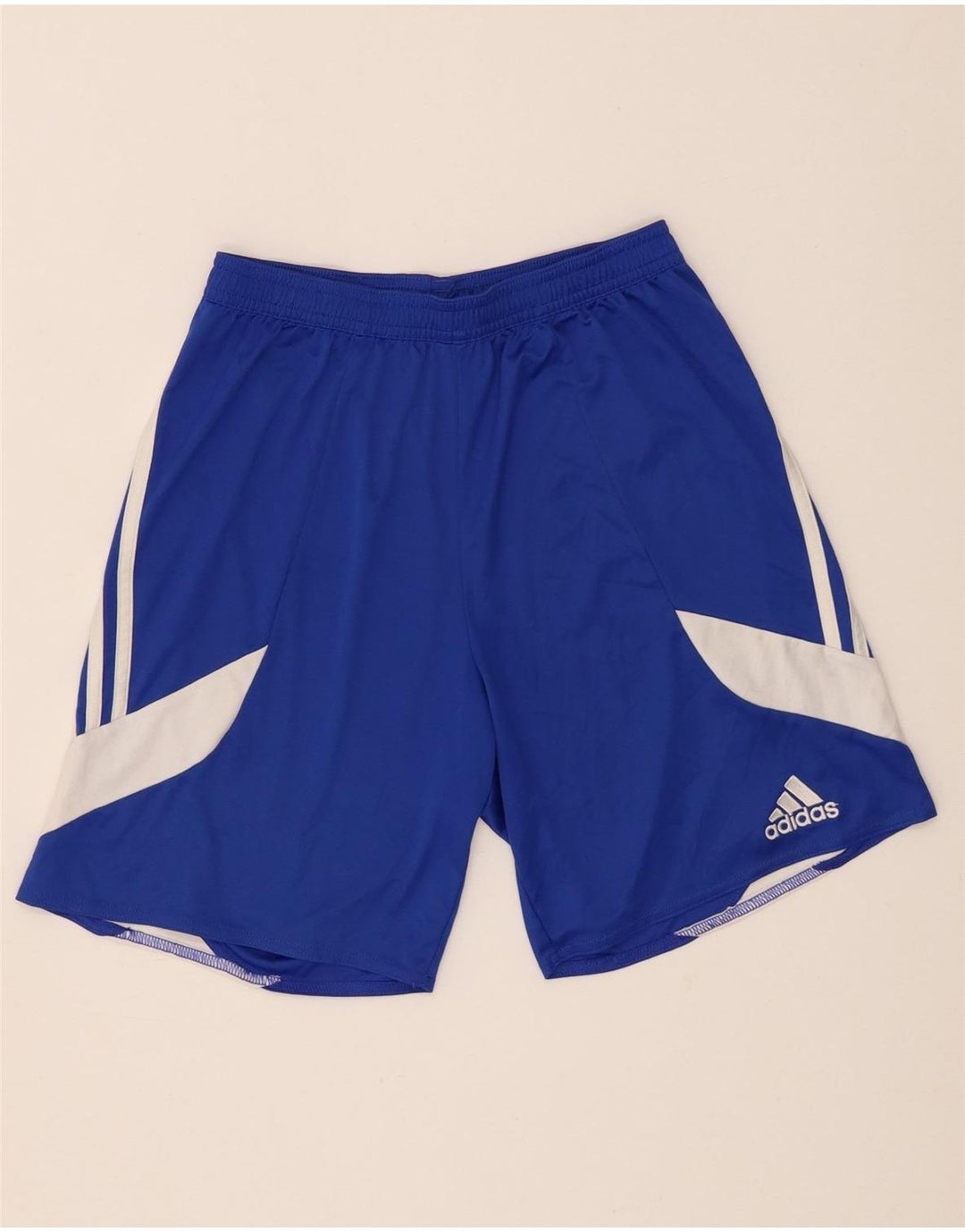 Pantaloncini sportivi Adidas Climalite da uomo piccoli in poliestere color block blu