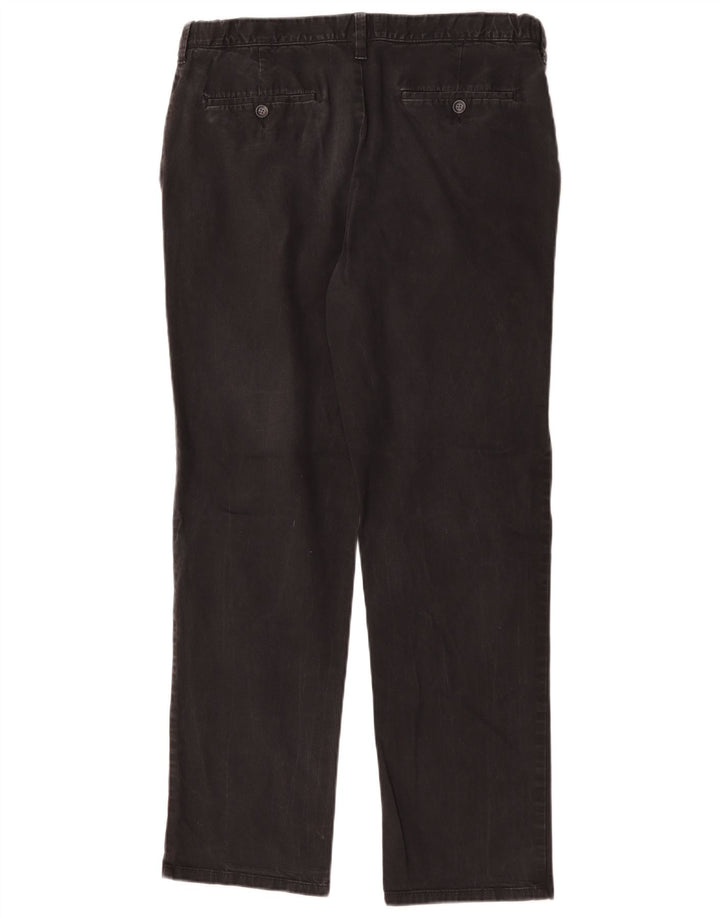 Pantaloni chino vestibilità regolare da uomo Marks & Spencer W36 L30 cotone nero