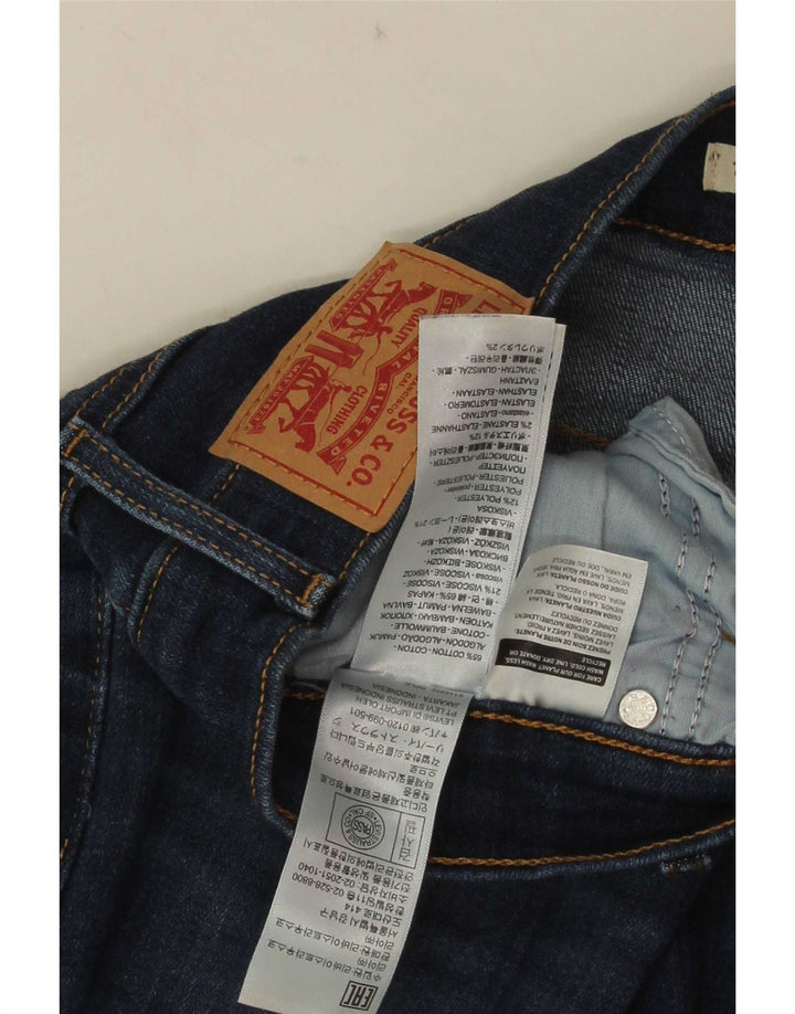 Jeans dritti a vita alta Levi's 724 da donna W30 L30 in cotone blu