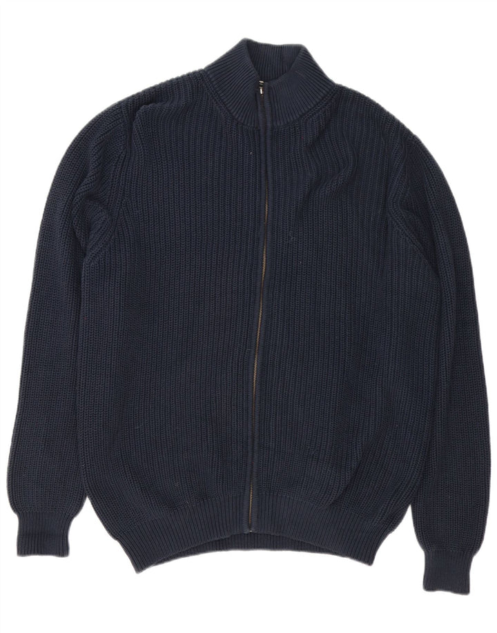 Maglione cardigan da uomo L.L.Bean XL in cotone blu navy