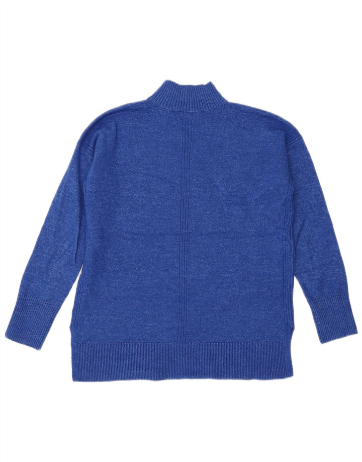 Maglione oversize da donna John Lewis con collo dolcevita UK 8 piccolo blu
