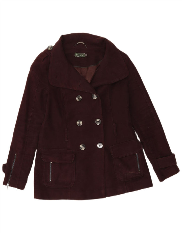 Cappotto da marinaio da donna MINT VELVET UK 10 piccolo cotone marrone