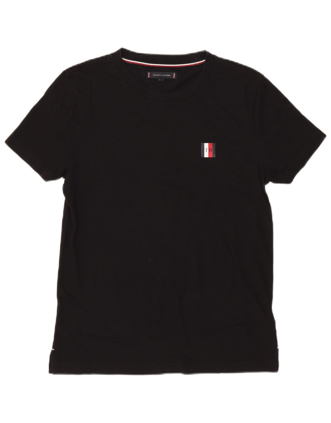 T-shirt da uomo Tommy Hilfiger Top in cotone nero medio