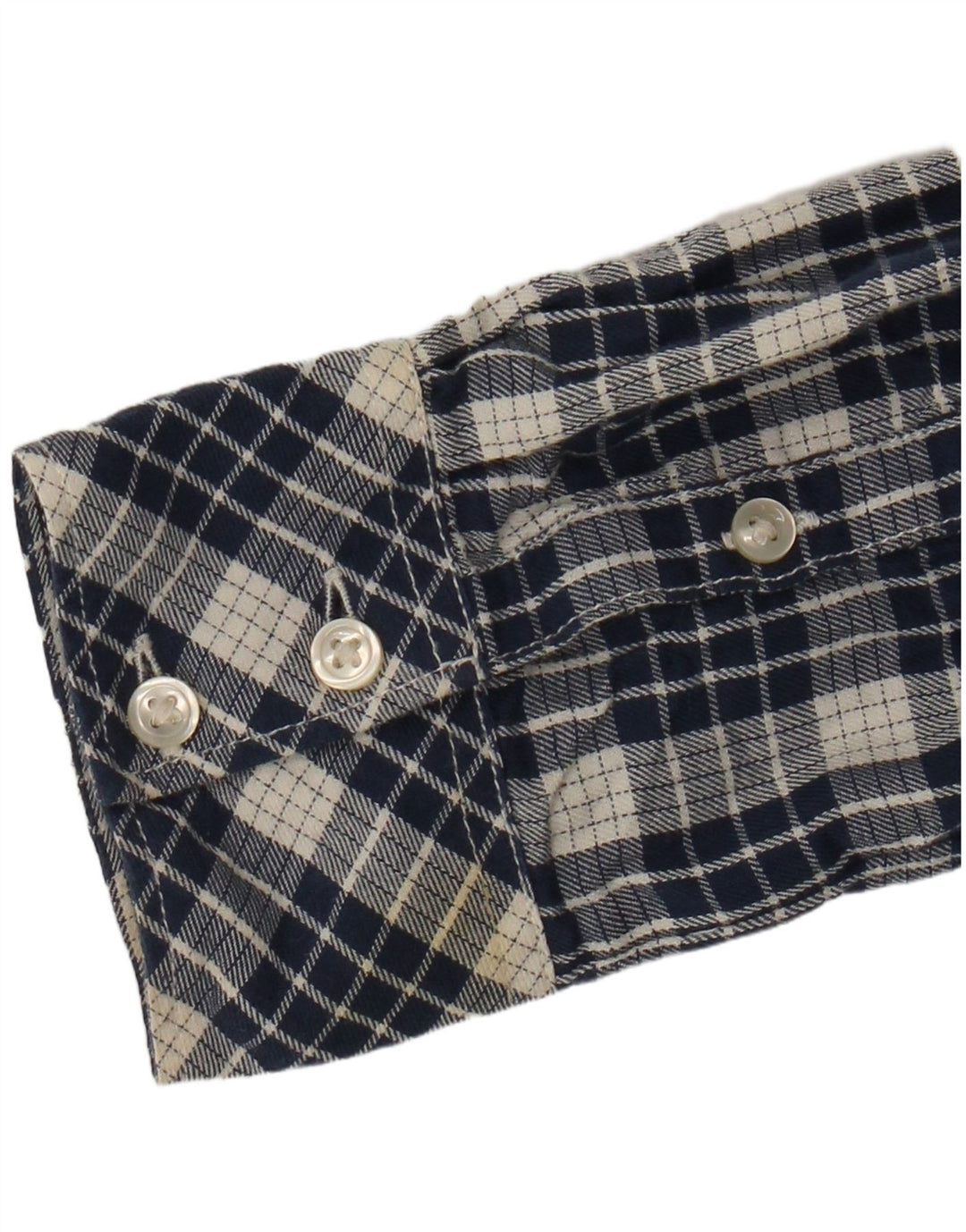 Camicia in flanella da donna Wrangler XS in cotone a quadri blu navy