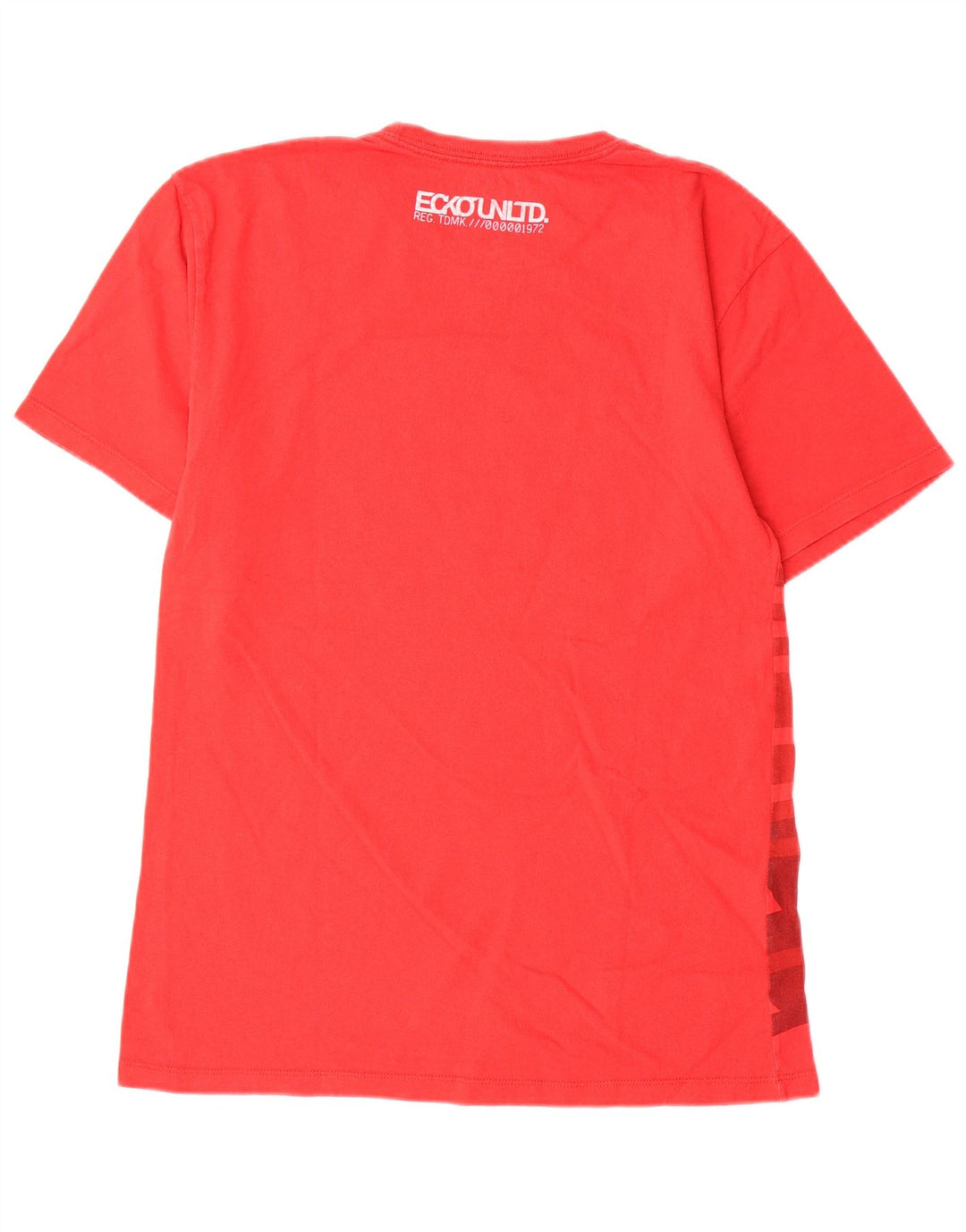 T-shirt grafica da uomo Ecko Unltd Top piccolo cotone geometrico rosso