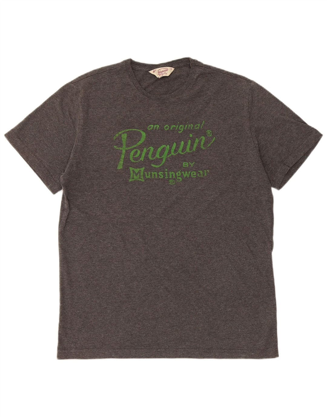 T-shirt grafica da uomo Penguin Top grigio medio