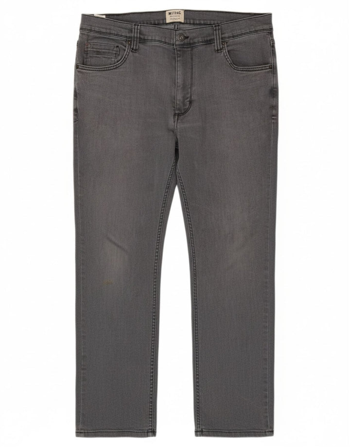 MUSTANG Mens Washington Slim Jeans W36 L32 Grey Cotton