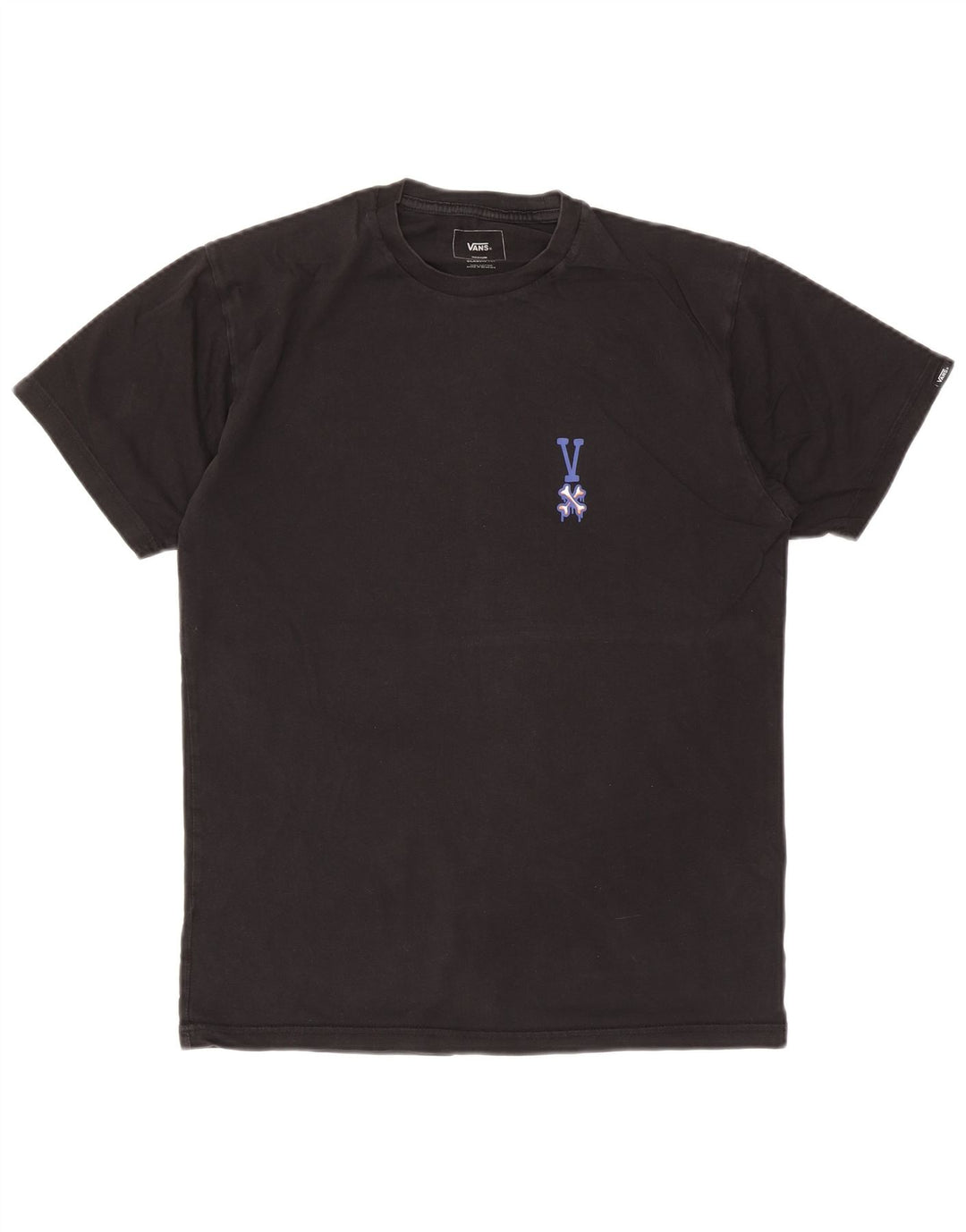 T-shirt grafica da uomo con vestibilità classica Vans, cotone medio nero