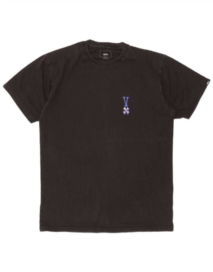 T-shirt grafica da uomo con vestibilità classica Vans, cotone medio nero