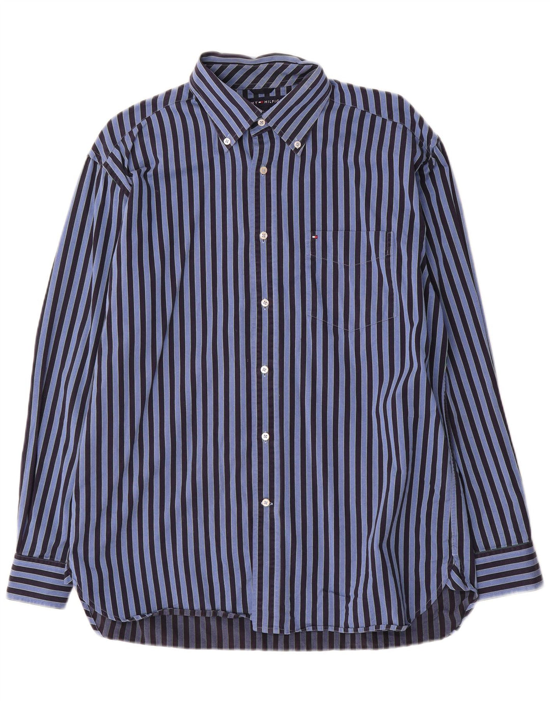 Camicia da uomo Tommy Hilfiger blu medio a righe
