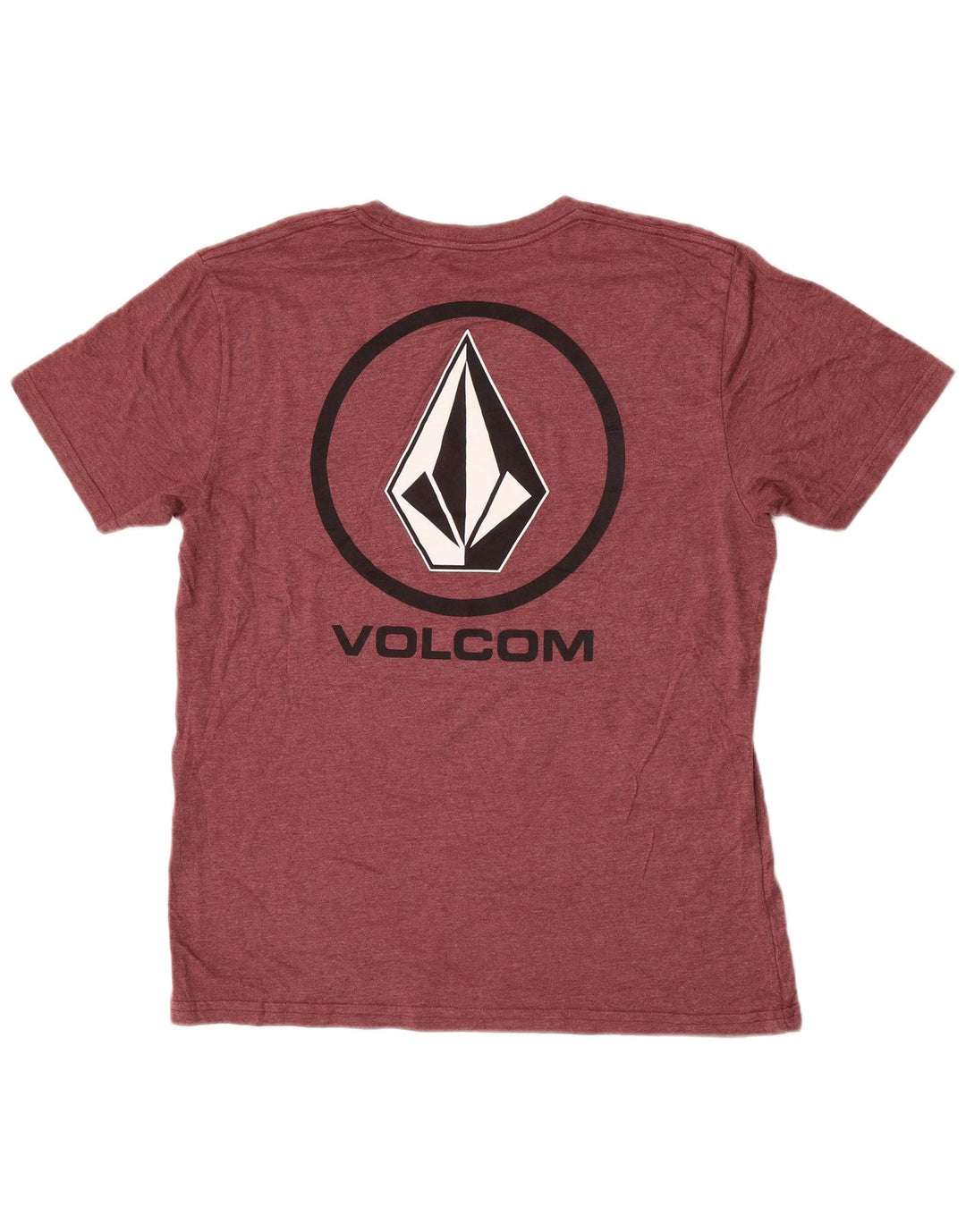 T-shirt grafica da uomo Volcom Top grande in cotone bordeaux