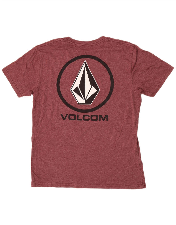 T-shirt grafica da uomo Volcom Top grande in cotone bordeaux
