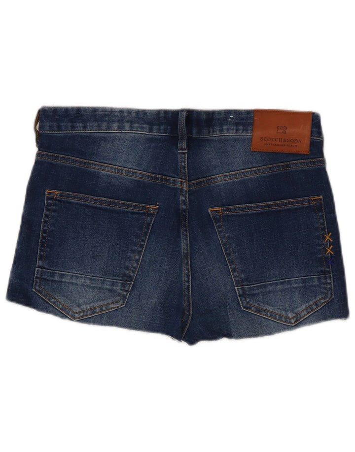 SCOTCH & SODA Pantaloncini di jeans slim da donna W30 cotone blu navy medio
