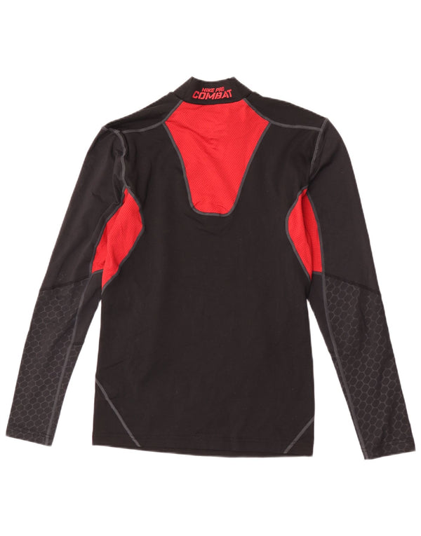 Nike - Maglia grafica da uomo Dri Fit a maniche lunghe, colore nero medio