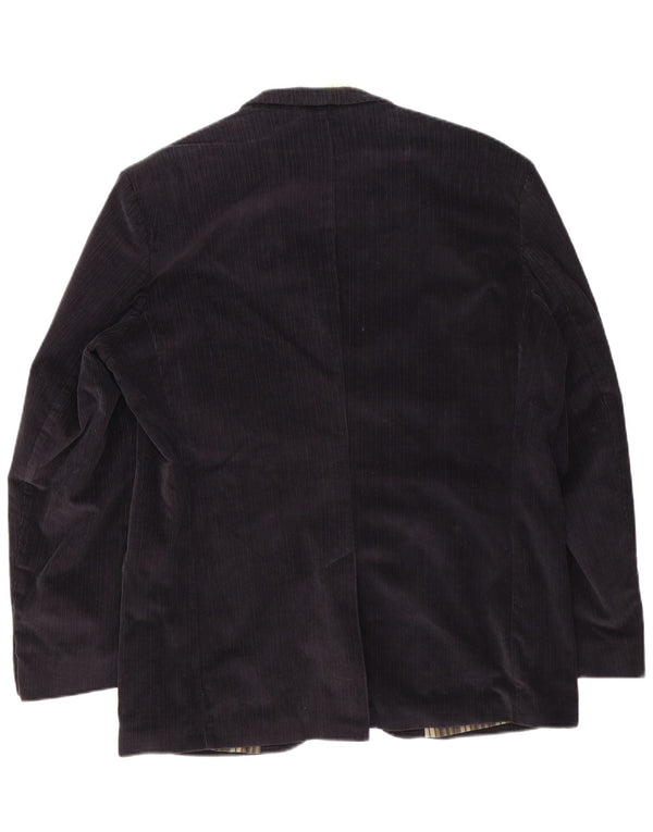 Giacca blazer da uomo Marks & Spencer Autograph a 2 bottoni UK 40 grande nera