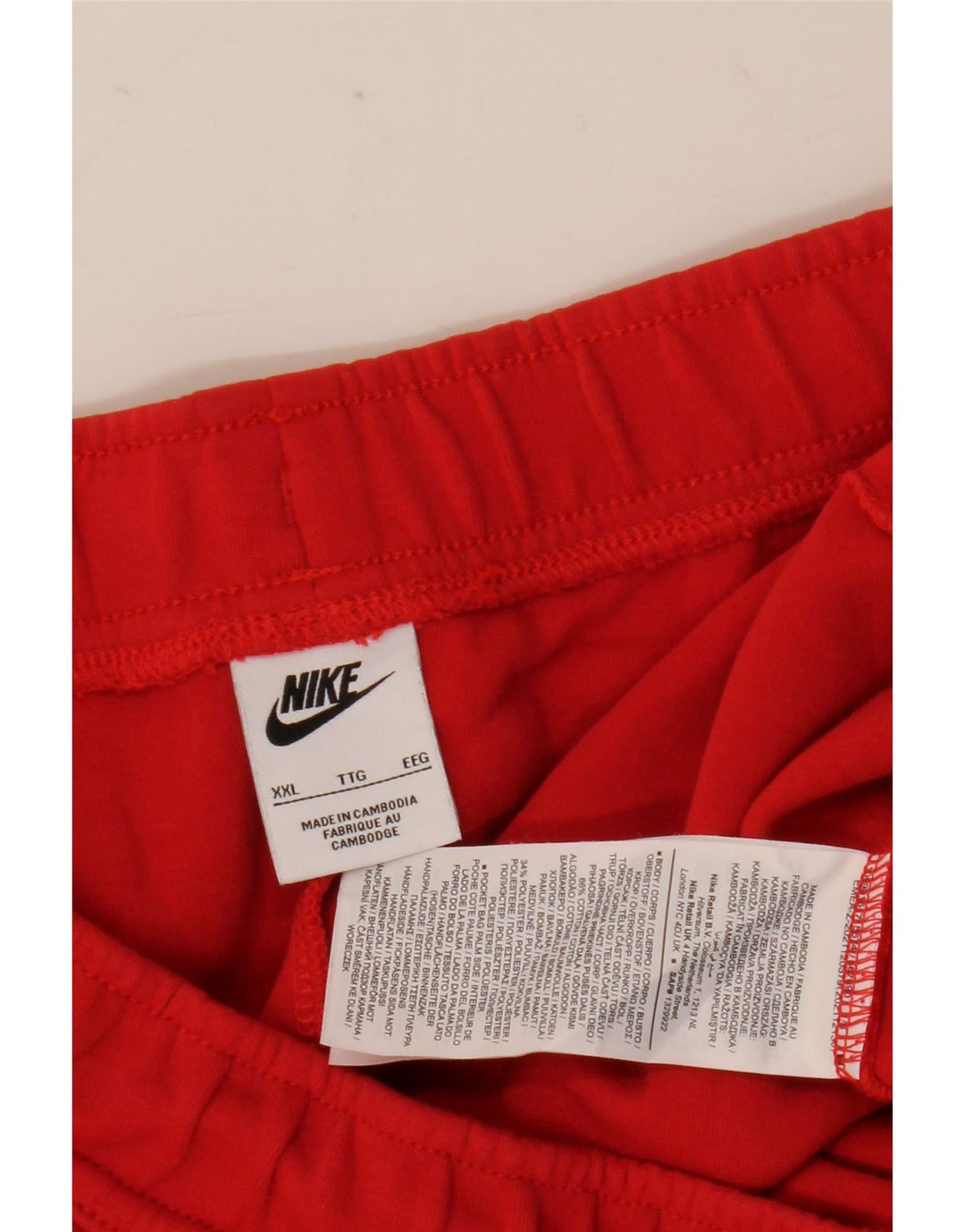 Pantaloni da tuta da uomo Nike Joggers 2XL Rosso Cotone