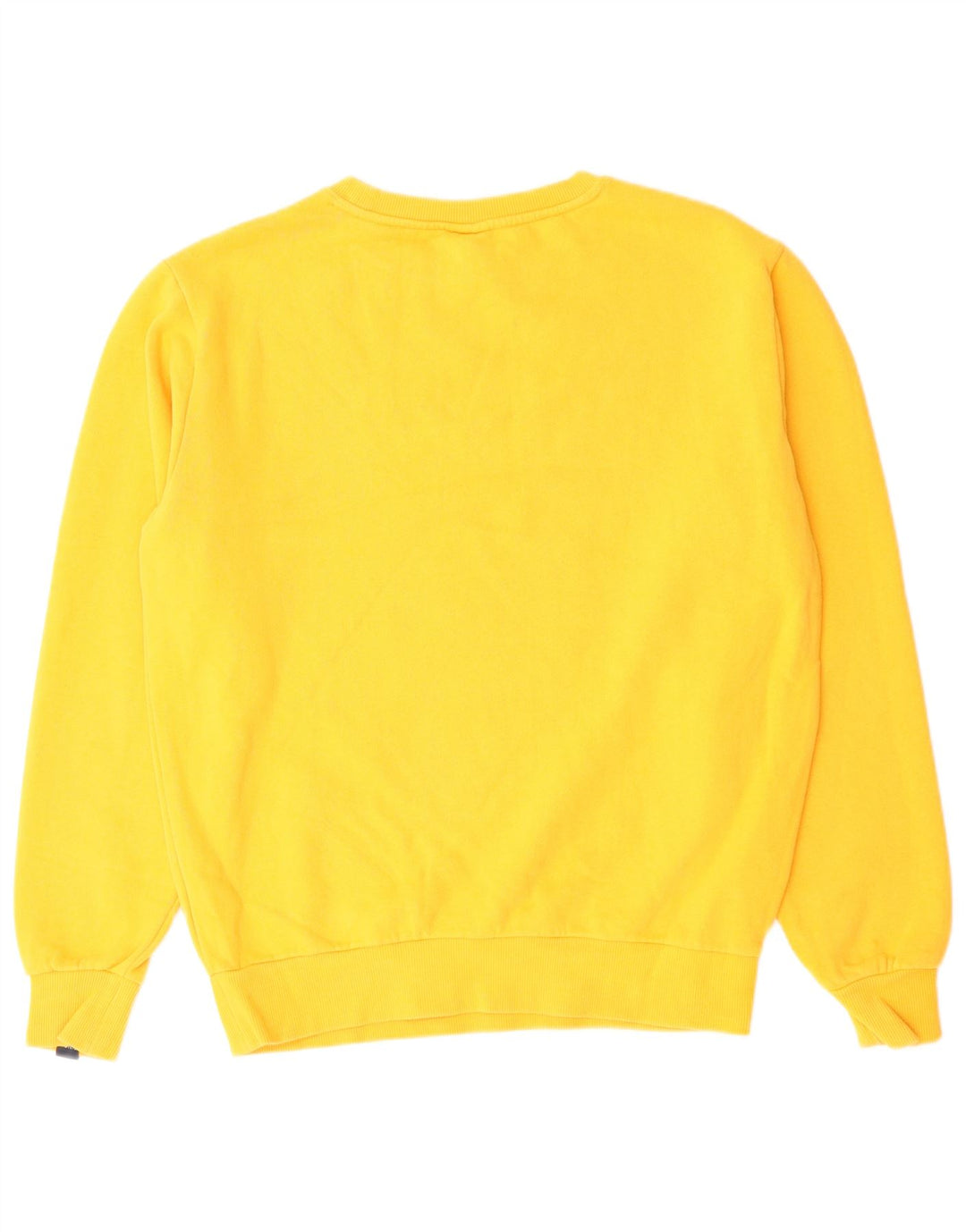 ELLESSE Felpa oversize con grafica da donna Maglione UK 12 Giallo medio