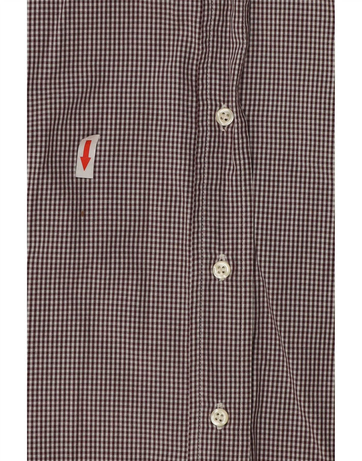 Camicia da donna Benetton UK 16 Large Marrone a quadretti