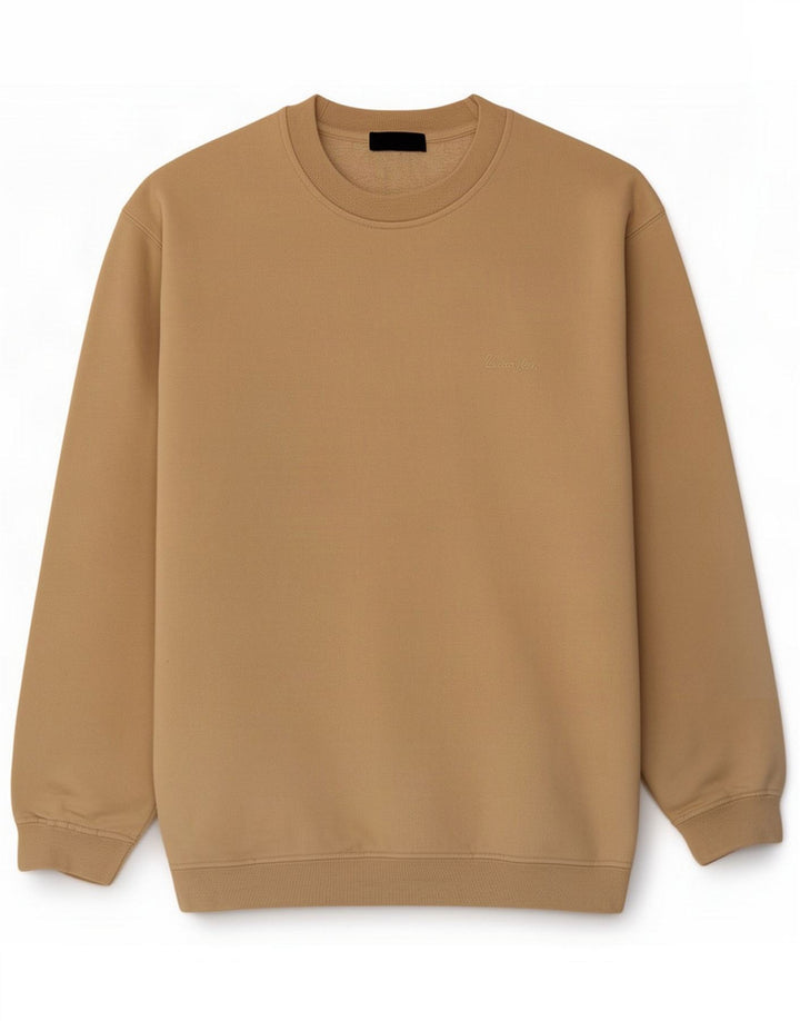 Wrangler Felpa da uomo Maglione Large Beige Cotton