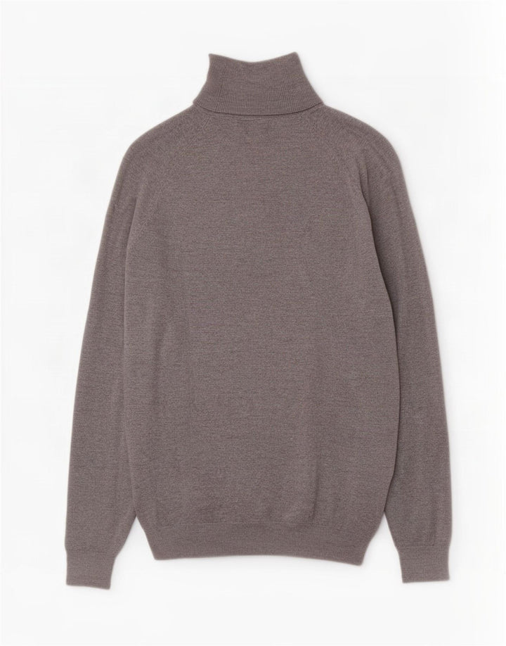 Maglione maglione collo alto da uomo Zara piccolo grigio