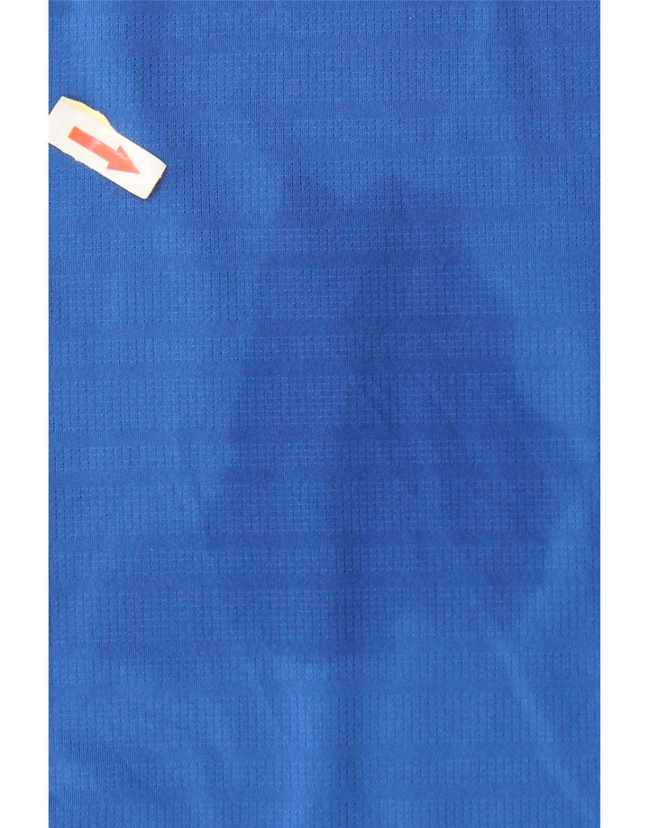 T-shirt da uomo Puma Top Large in poliestere color block blu