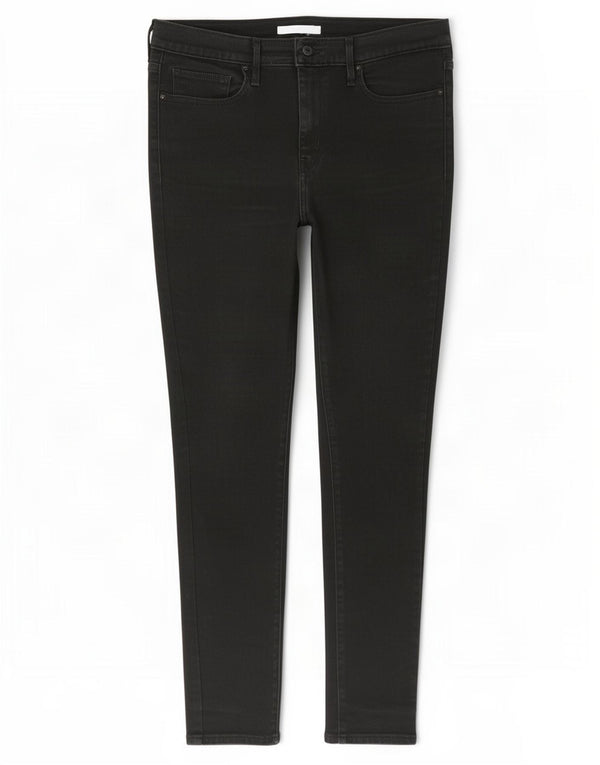 Jeans skinny modellanti a vita alta da donna Levi's W32 L32 cotone nero