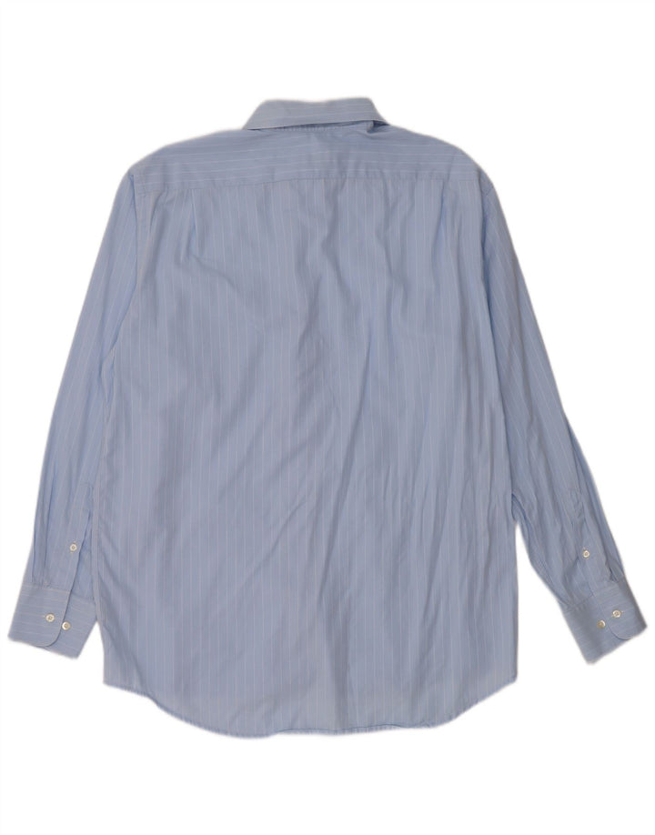 Camicia da uomo Lacoste taglia 42 grande cotone gessato blu