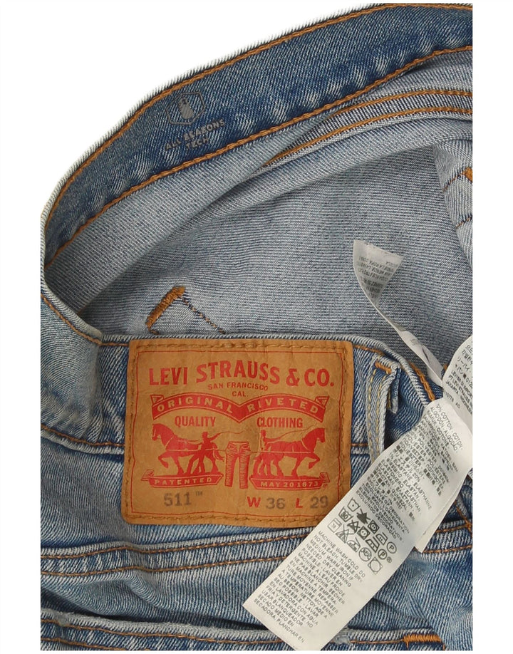 Jeans Levi's Uomo 511 Slim W36 L29 Cotone Blu
