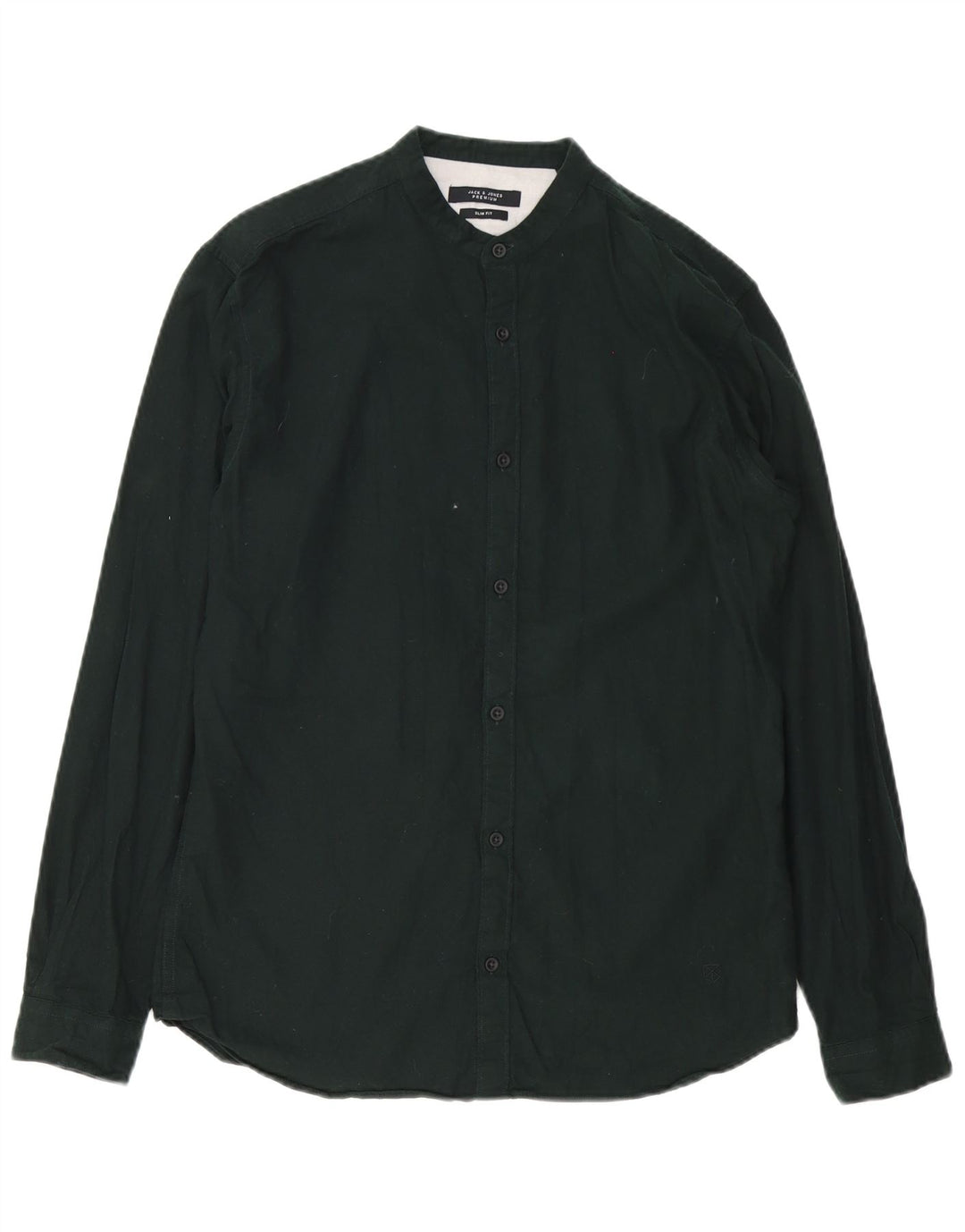 Camicia slim fit da uomo Jack & Jones taglia 40 cotone nero medio
