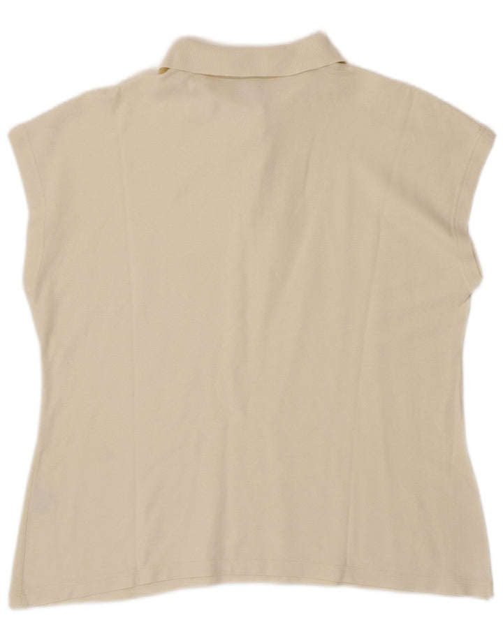 Polo senza maniche da donna FILA IT 54 2XL cotone bianco sporco