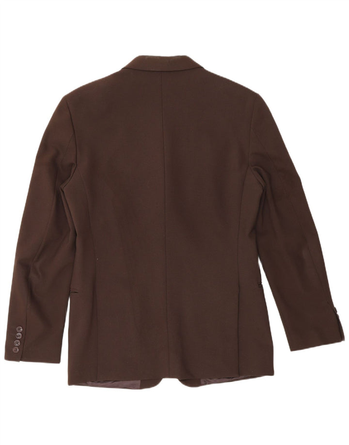 Giacca blazer da uomo a 4 bottoni Sisley IT 46 piccola poliestere marrone