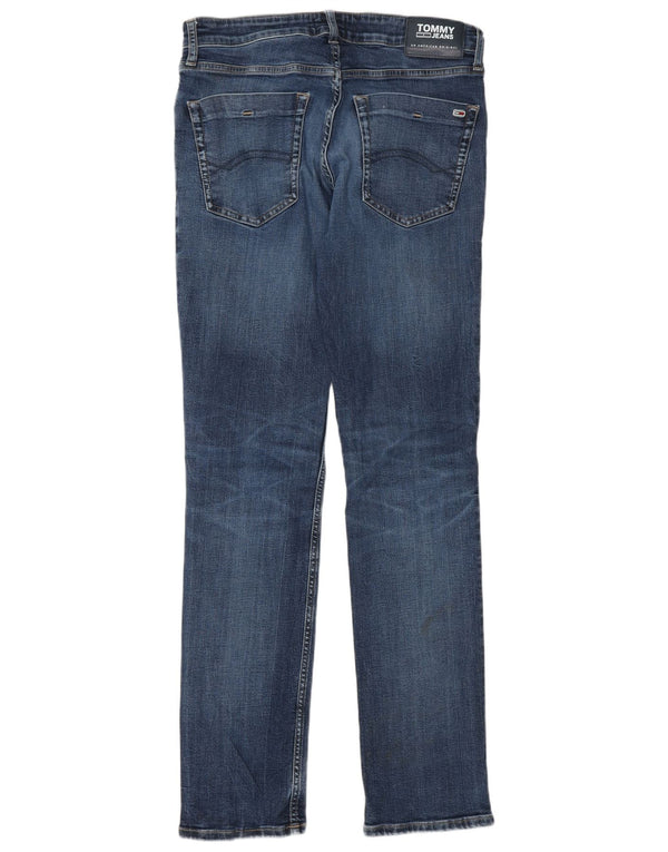 Tommy Hilfiger Uomo Scanton Slim Jeans W32 L34 Blu Navy Cotone