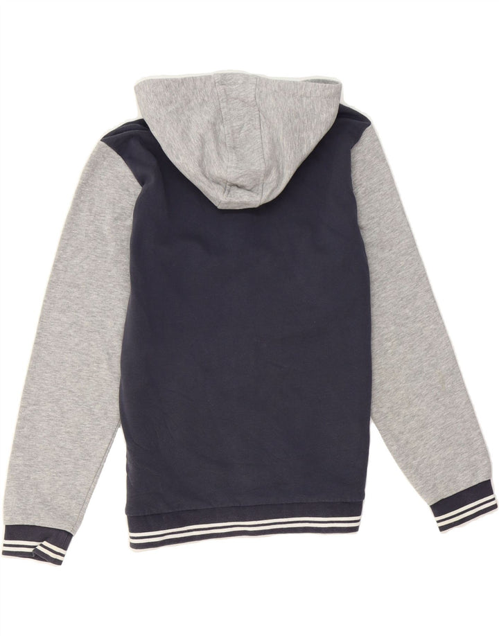 ELLESSE Boys Graphic Varsity Jacket 11-12 Years Navy Blue Colourblock Vintage Ellesse and Second-Hand Ellesse from Messina Hembry 